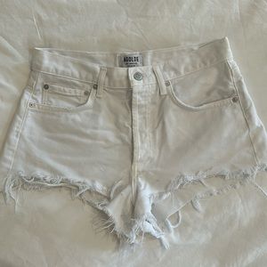 AGOLDE Parker Shorts (normal length) in White Denim Size 27